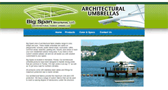 Desktop Screenshot of bigspanumbrellas.com